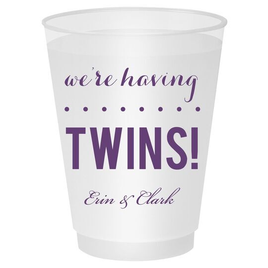 We're Having Twins Shatterproof Cups